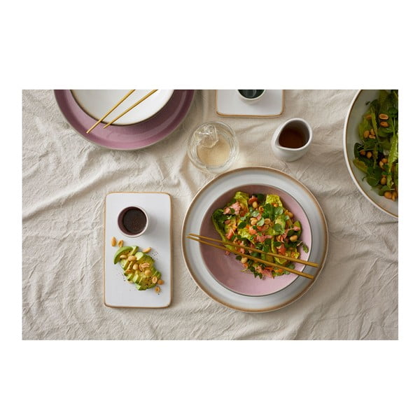 Bol mic roz/gri din gresie 1 l Gastro Grey/Light Pink – Bitz-image-1