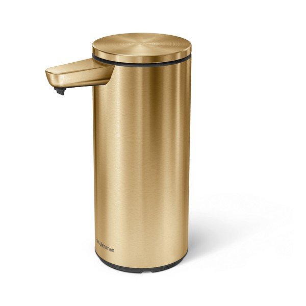 Dozator de săpun lichid auriu lucios automat din oțel 266 ml – simplehuman
