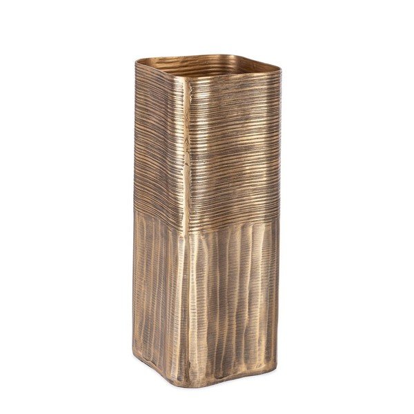 Vază aurie din metal lucrată manual (înălțime 31,5 cm) Reel – Bizzotto