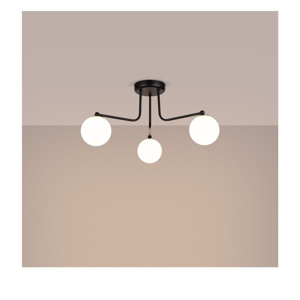 Plafonieră neagră-albă Beam – Sollux-image-1