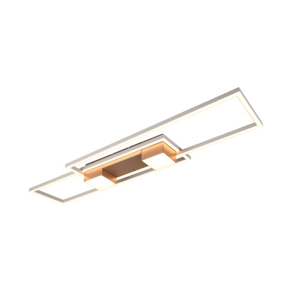 Plafonieră albă/în culoarea bronz LED cu control prin telecomandă/cu intensitate reglabilă 28x100 cm Albany – Trio-image-2