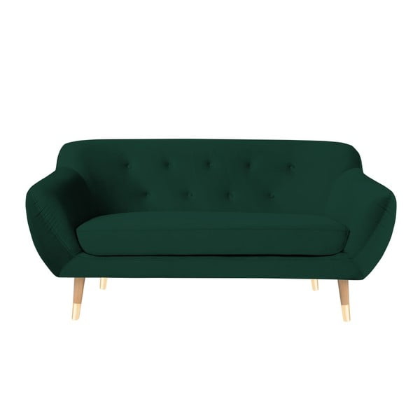 Canapea cu 2 locuri Mazzini Sofas Amelie, verde închis