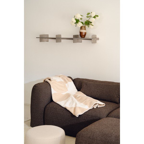 Pătură bej/crem 150x200 cm Tul – noo.ma-image-3