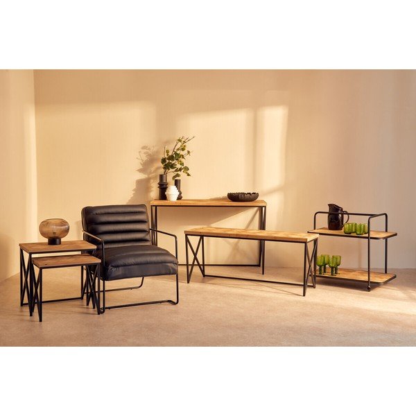 Măsuțe auxiliare 2 buc. din lemn de brad 38x51 cm Kickford – Premier Housewares-image-2