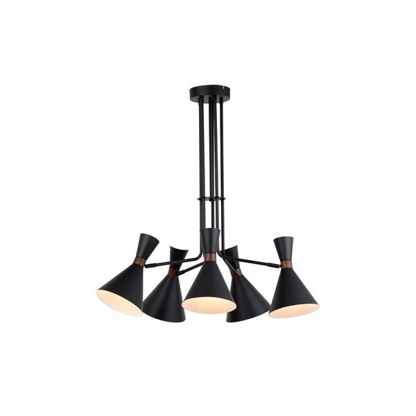 Lustră negru-mat cu abajur din metal ø 86,5 cm Hoodies – Light & Living