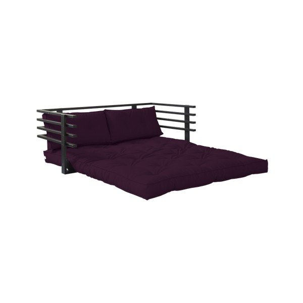 Canapea extensibilă Karup Funk Black/Purple Plum-image-2