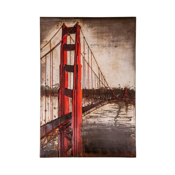 Tablou din metal Antic Line San Francisco, 80 x 120 cm