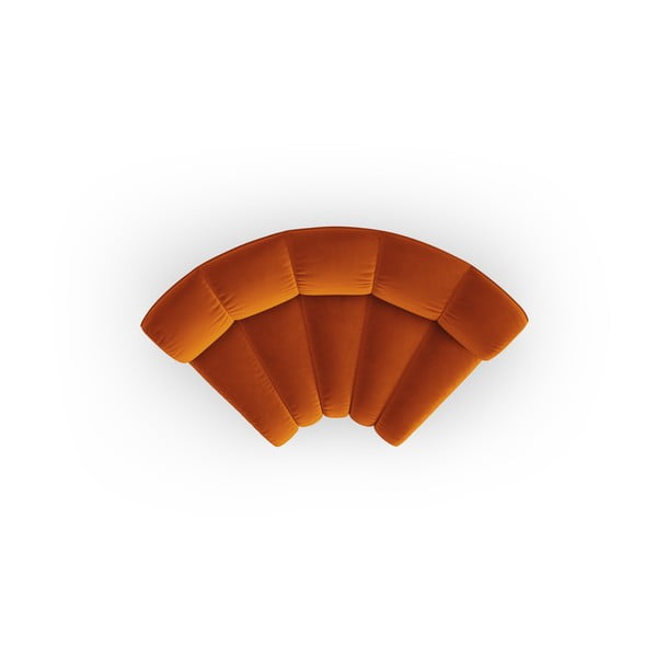 Modul pentru canapea modulară cărămiziu cu tapițerie din catifea (cu colț variabil) Lupine – Micadoni -image-2