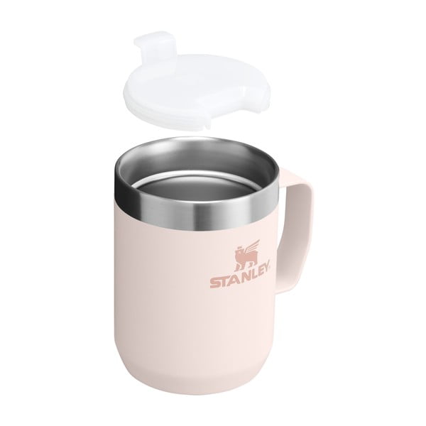 Cană termos roz-deschis din oțel inoxidabil 230 ml Stay-Hot Camp Mug Rose Quartz – Stanley-image-2