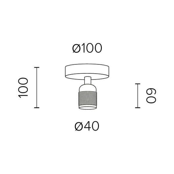 Plafonieră Sotto Luce Uno, negru - auriu-image-4