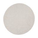 Covor fildeș țesut manual rotund din lână ø 160 cm Zen Garden – Flair Rugs