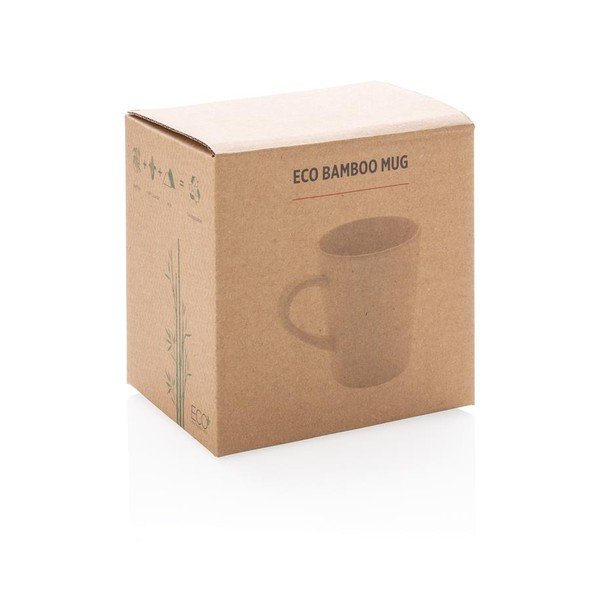 Cană din bambus XD Collection, 360 ml, alb-image-4