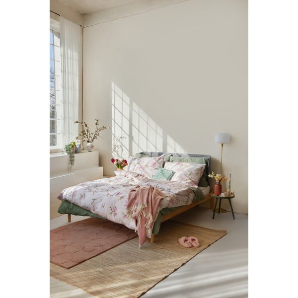 Lenjerie de pat din bumbac pentru pat dublu Bonami Selection Blush, 200 x 200 cm-image-4
