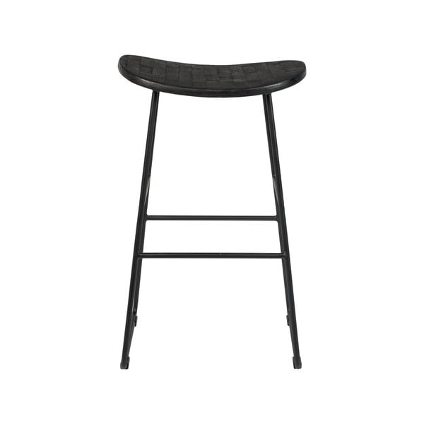 Scaun de bar negru 2 buc. (înălțime șezut 62 cm) Tangle – White Label-image-3