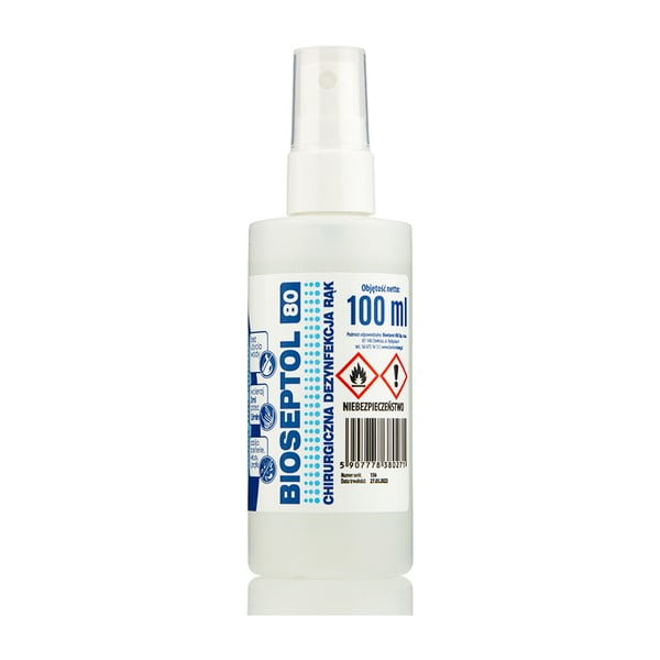 Spray dezinfectant antibacterian Bioseptol 80, 100 ml