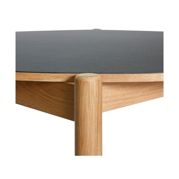 Masă de dining rotundă din lemn de stejar ø 115 cm Oblique – Hübsch-image-2