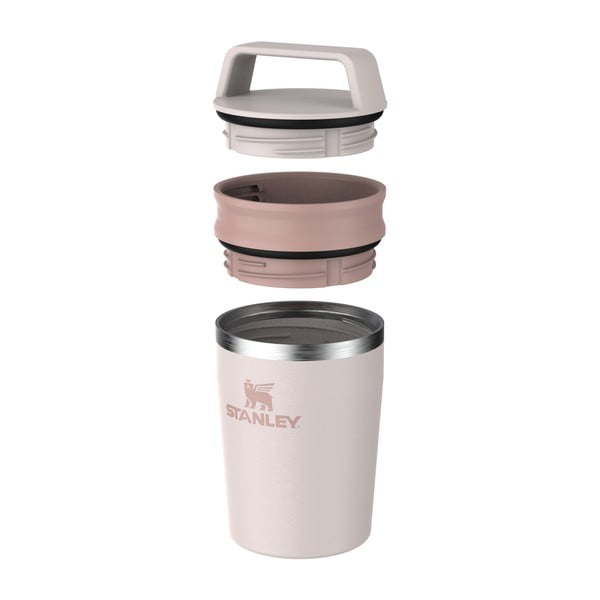 Cană termos roz-deschis din oțel inoxidabil 230 ml Café-To-Go Travel Mug Rose Quartz – Stanley-image-3