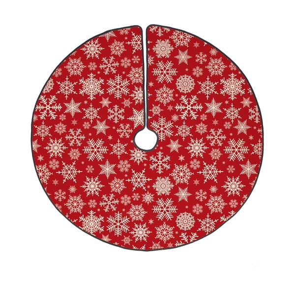 Covor din bumbac pentru bradul de Crăciun Butter Kings Freezy Snowflakes, ø 130 cm