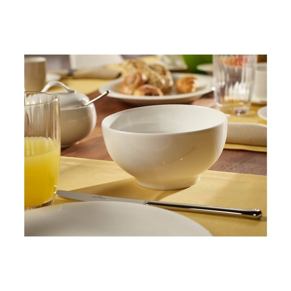Bol din porțelan Villeroy & Boch New Cottage, 750 ml, alb-image-1
