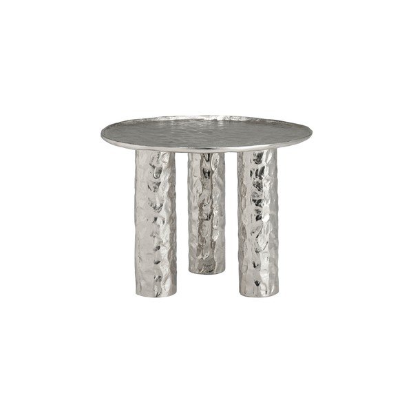 Măsuță de cafea argintie rotundă din aluminiu ø 60 cm Art – Ellos Home