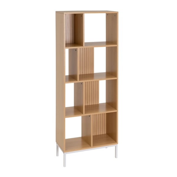 Bibliotecă de copii în culoare naturală cu aspect de lemn de stejar 63x159 cm Mid-Lines – Casa Selección
