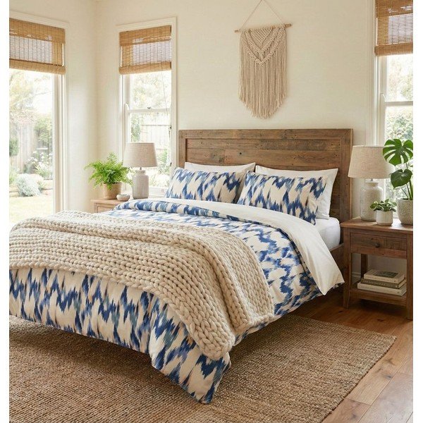 Lenjerie de pat albastră pentru pat de o persoană 200x140 cm Sapphire – Mijolnir-image-1