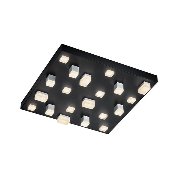 Plafonieră neagră LED cu abajur din metal 45x45 cm Civeto – CINQUE