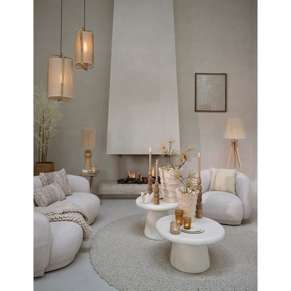 Măsuță de cafea albă rotundă ø 70 cm Kulona – Light & Living-image-1