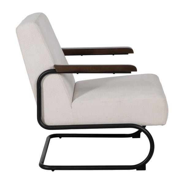 Fotoliu bej cu tapițerie din chenille Industra – Ixia-image-2