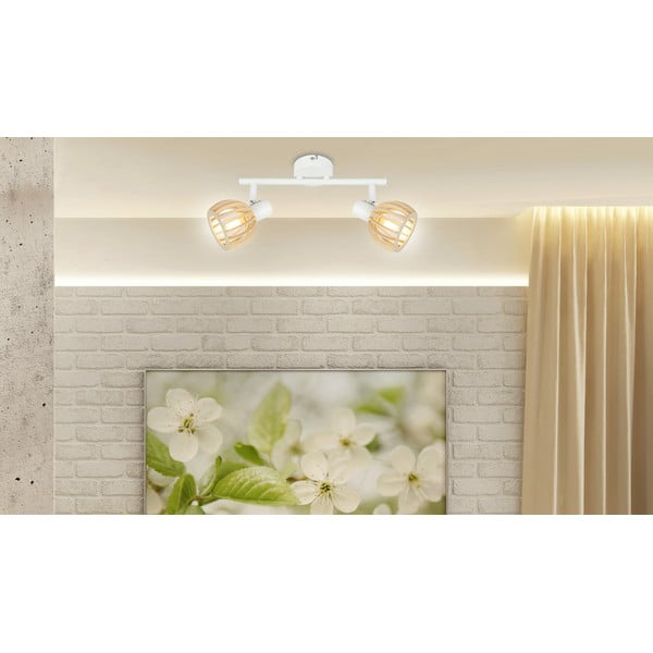 Plafonieră albă-în culoare naturală ø 10 cm Atarri – Candellux Lighting-image-2