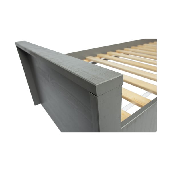 Pat single din lemn de pin WOOOD Morris, 90 x 200 cm-image-1