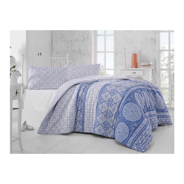 Lenjerie de pat cu cearșaf Mosaico, 200x220 cm