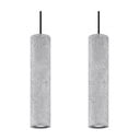 Lustră din beton Sollux Fadre, lungime 34 cm