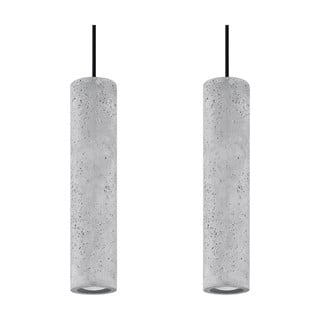 Lustră din beton Nice Lamps Fadre, lungime 34 cm