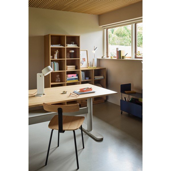 Birou cu blat cu aspect de lemn de stejar 90x190 cm Tona – Hübsch-image-1