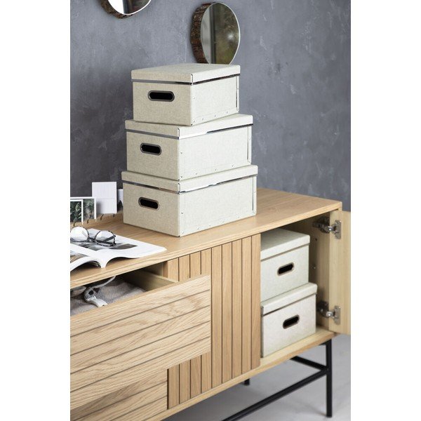 Cutii de depozitare 5 buc. cu capac Joachim – Bigso Box of Sweden-image-1