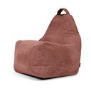 Fotoliu bean bag cărămiziu cu tapițerie din catifea reiată Play Amuse – SLOWDOWN
