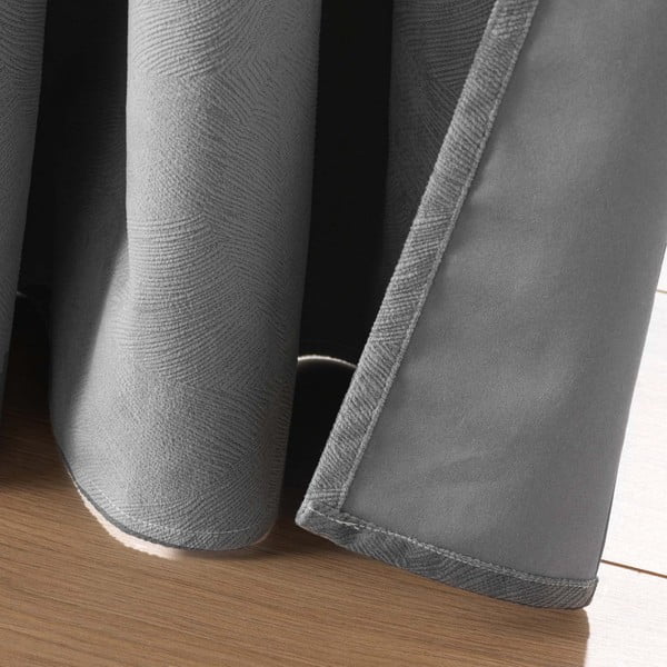 Draperie gri antracit din catifea 140x260 cm Olympe – douceur d'intérieur-image-4