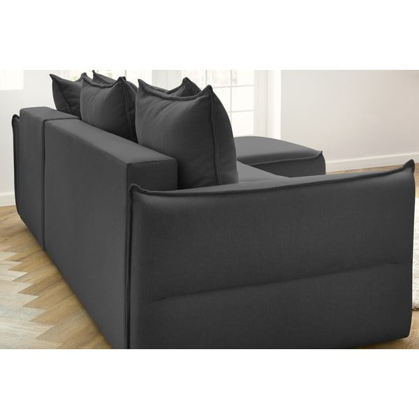 Colțar gri închis extensibil (colț  pe partea dreaptă) Leon – Bobochic Paris-image-1