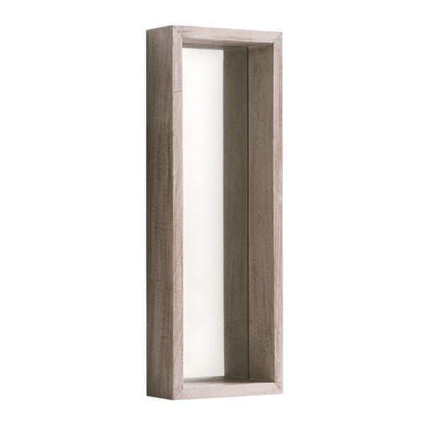 Oglindă cu ramă de perete din lemn paulownia Geese Pure, 62 x 22 cm