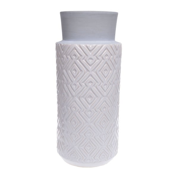 Vază din ceramică Ewax Tribe, 34 cm, alb