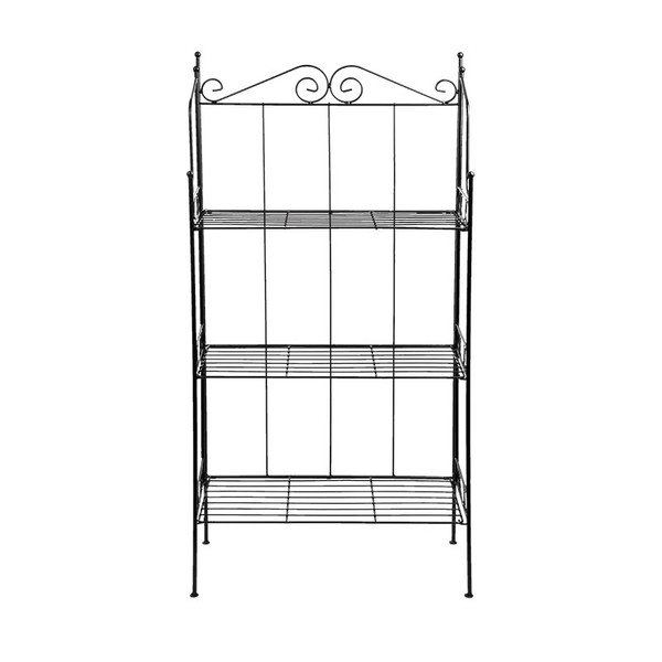 Suport metalic pentru ghivece cu 3 etajere Esschert Design, negru-image-3