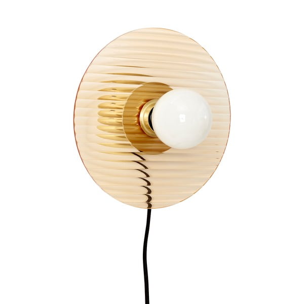 Aplică de perete portocalie cu intensitate reglabilă Halo – Hübsch-image-2