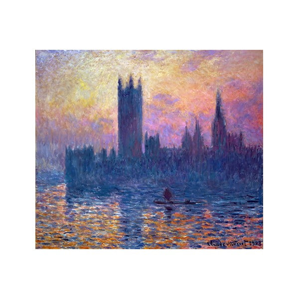 Tablou Claude Monet - The Houses of Parliament, Sunset, 80x70 cm