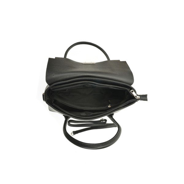 Geantă de mână din piele Roberta M Paola, negru-image-4
