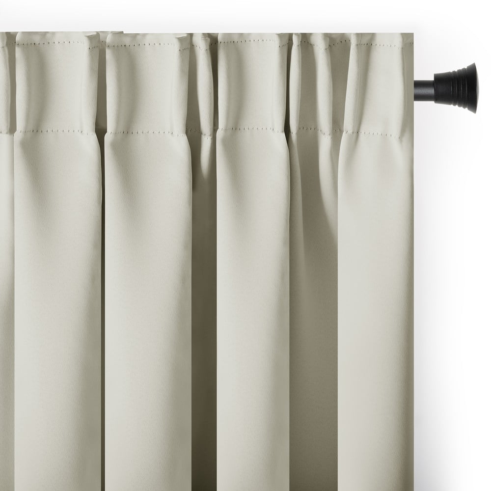 Draperie crem blackout/termoizolantă 140x270 cm Pleat – Restilo
