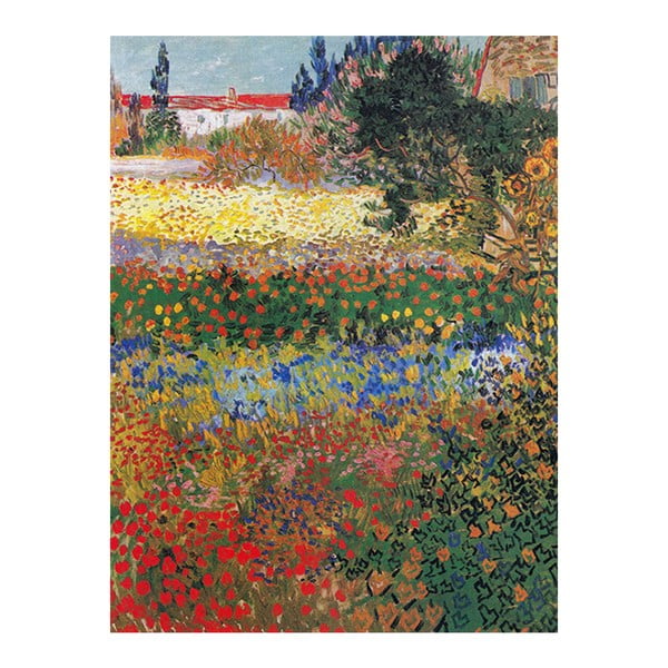Tablou Vincent van Gogh - Flower garden, 60x80 cm