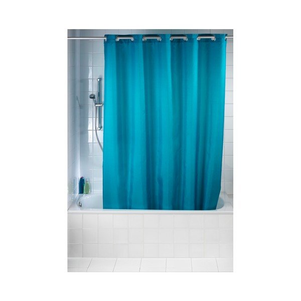 Perdea duș Wenko Comfort Flex, 180 x 200 cm, verde petrol-image-2