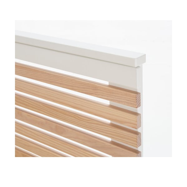 Pat matrimonial alb cu somieră 140x190 cm Vectra – Marckeric-image-1