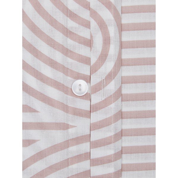 Lenjerie de pat din bumbac ranforce Westwing Collection Arcs, 155 x 220 cm, roz-alb-image-4